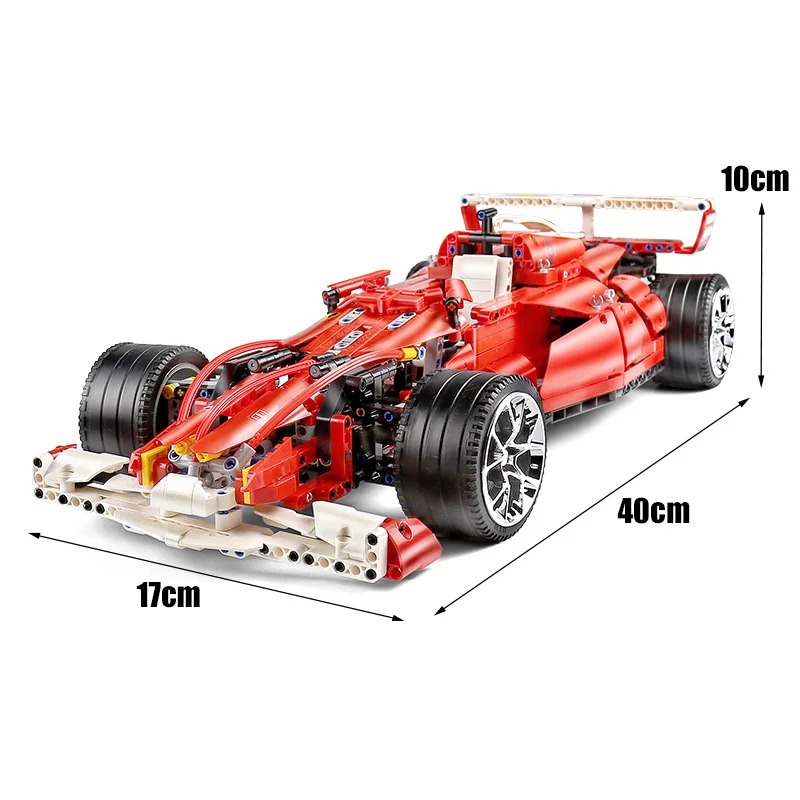 Техническая модель автомобиля Yeshin 0011 мини конструктор 8386 F1 Racer 1:10 скоростной