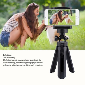 

Mini Tripod Stand With Phone Holder 6 Inch For Smartphone Video Clip Tripod Stand Handle Grip For Xiaomi Huawei Phone Live