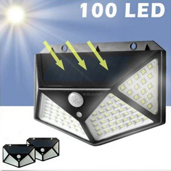 

New olar Lights Outdoor LED Wall Lamp Motion Sensor for Garage Patio Garden Driveway Yard VJ-Drop