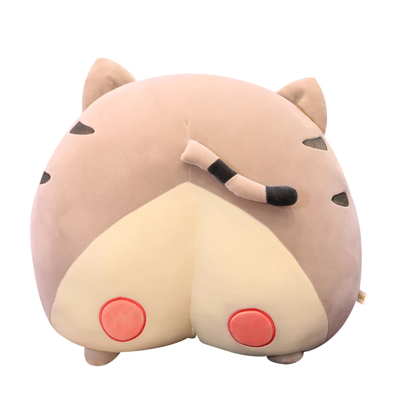 Hot 2020 New Cute 40CM/50cm Novelty Chi Chi's Cat Butt Plush Pillow Pig Cushion Cartoon Animal Sofa Stuffed Dog Kids Toys 13 30 40cm genshin impact klee bomb plush toy stuffed animal doll pillow cushion dodoco cosplay props for fans birthday gift