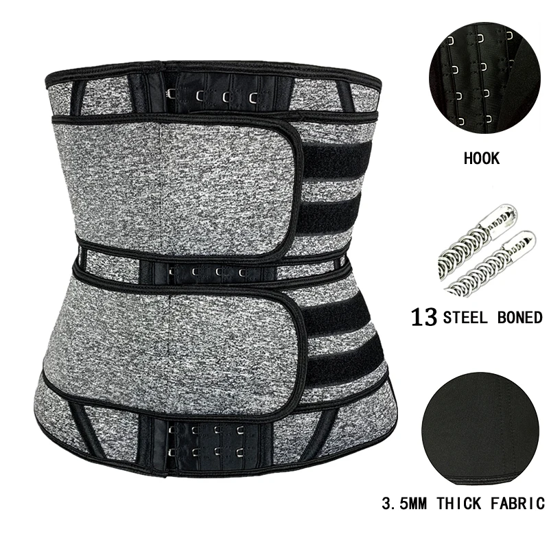 best shapewear for women Colombianas Fajas Logo Print Waist Trainer Sweat Belt Body Shaper Corset Neoprene Sheath Shapewear Workout Lose Weight Girdles thong shapewear Shapewear