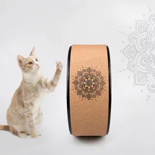 EW Профессиональный пробковый Спорт Dharma Йога колесо стрейч круг для йоги Пилатес кольцо для улучшения осанки йоги