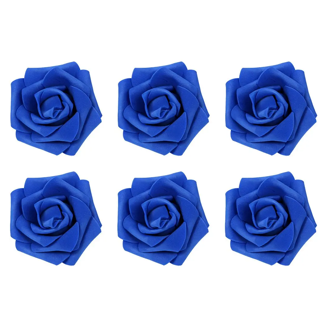 100 шт поролоновые бутоны для цветов розы, украшения для свадебной вечеринки, искусственные цветы, сделай сам, Королевский синий цвет