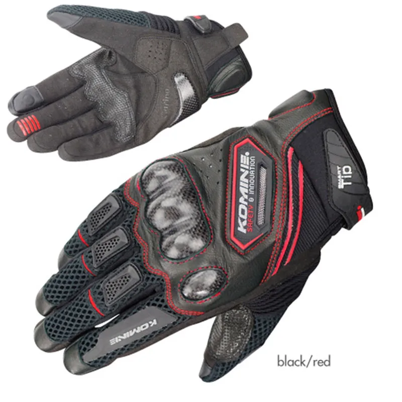 For Komine Gloves Gk167 Carbon Fiber Motorcycle Gloves Leather