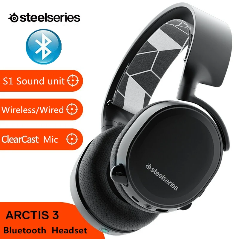 SteelSeries Arctis 3 Bluetooth наушники Version игровая гарнитура с креплением на голову игровые Bluetooth наушники