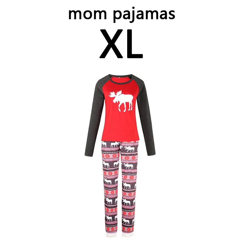 red mama XL Рождественская одежда для сна для мамы, папы и ребенка комплект одинаковых рождественских пижам для семьи, мужская и женская одежда для сна домашняя одежда для мамы и меня комплект пижам - Цвет: red mama XL