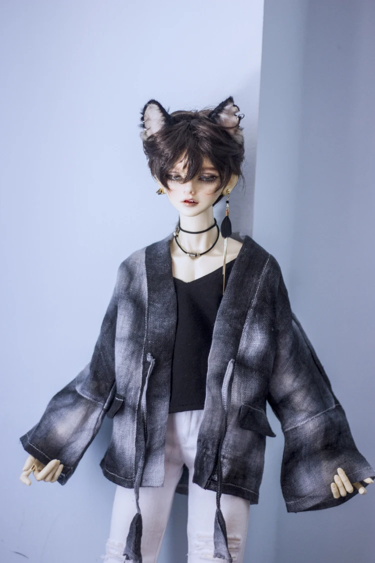 BJD аксессуары для кукол подходят для 1/3 1/4 MSD Размер дяди модное черное металлическое квадратное черное ожерелье-кукла особенная