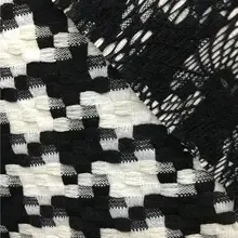 Твидовая ткань черная и белая домашняя ткань цена за 1 метр 59"