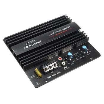 

12V 600W PA-60A Speaker Subwoofer Bass Module High Power Car Audio Accessories Mono Channel Durable Lossless Amplifier Board