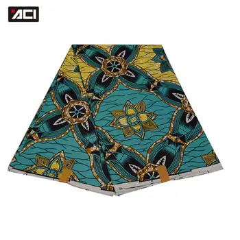 

ACI New Design African Ankara Fabrics Veritable Wax African Print Batik Tissu Africain Guaranteed Real Dutch Wax Ankara Fabrics
