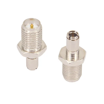 

100PCS antenna RF adapter RP SMA to TS9 adapter RP SMA female to TS9 male coax connector adapter nickelplated straight