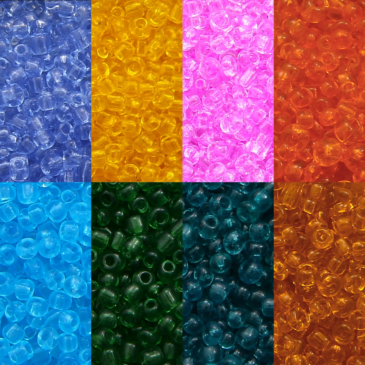 150-1000Pcs/lot 2 3 4mm Japanese Miyuki Round Beads Oiling Transparent Series 15g Glass Ornament DIY Sewing Accessories |