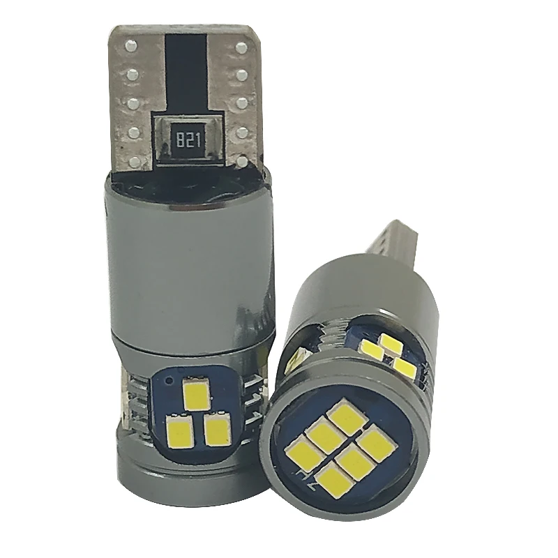 100 шт. светодиодные сигнальные лампы W5W 18SMD 3020 чипы T10 Canbus Led 194 168 автомобильное