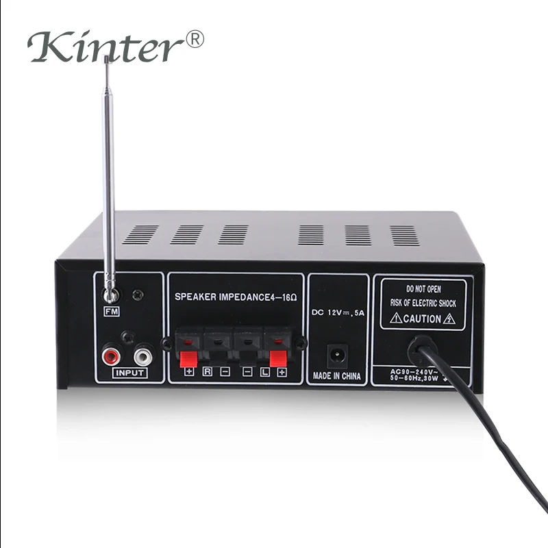 Kinter M1 MP3 Усилитель звука аудио Hifi Стерео усилители 2,0 каналов с SD USB ввод Поддержка микрофон металлический корпус