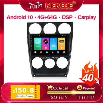 

Newest android gps car radio player for Old Mazda 6 2004-2015 with 4G 64G GPS carplay DSP voice control IPS navigation