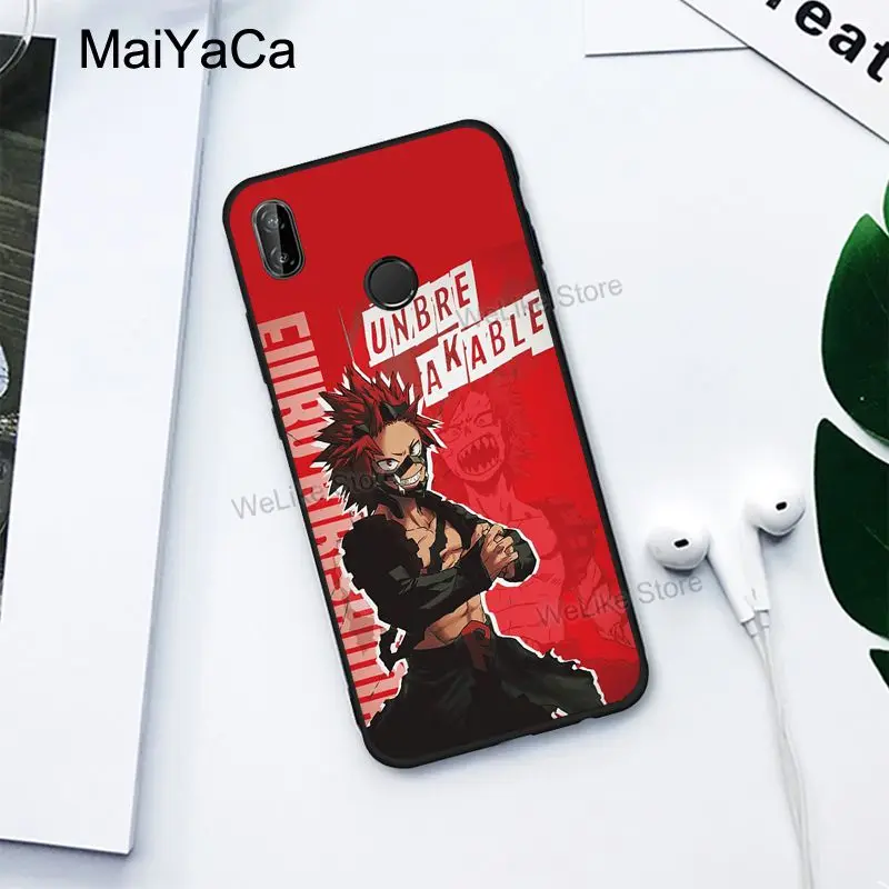Чехол Red Riot Eijiro Kirishima My Hero academic для Xiaomi Redmi Note 8 9 Pro K30 7 9S 8T 7A 8A Mi A3 9T 10 Lite Max3|Бамперы| |