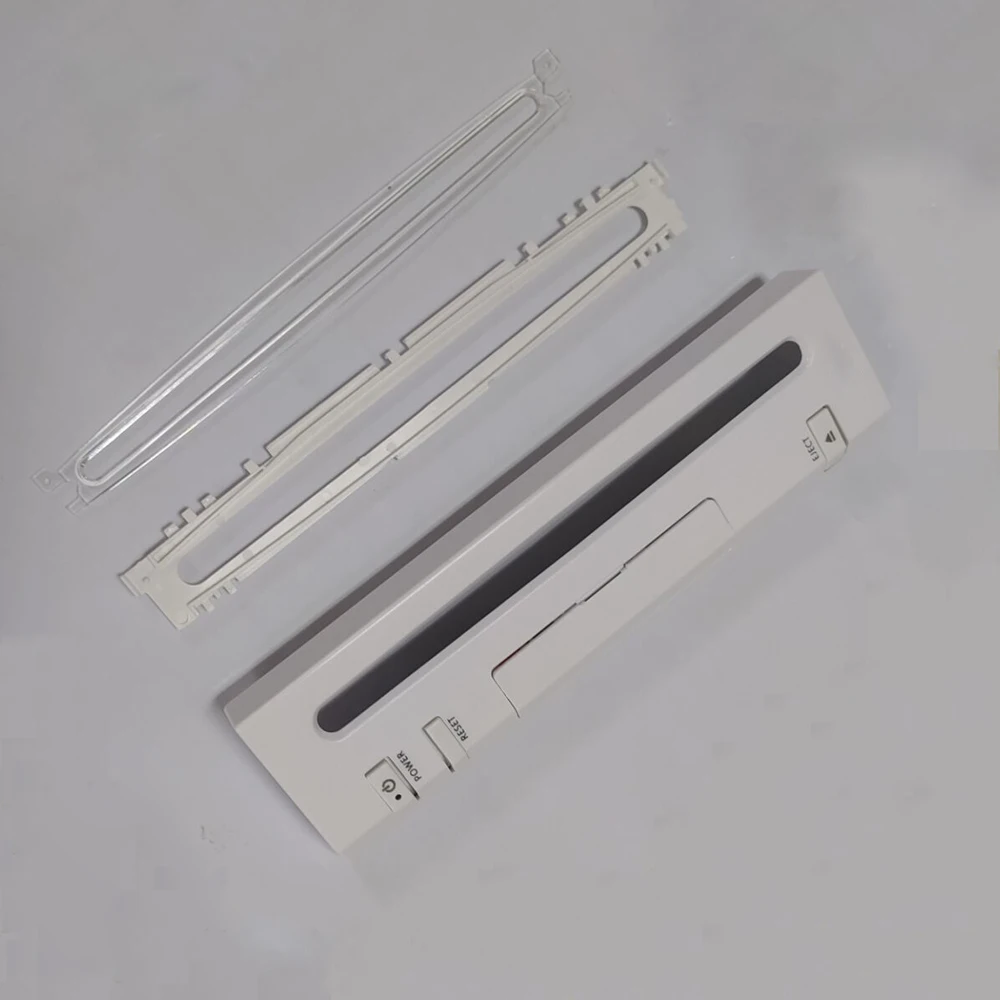 Placa de Cobertura Frontal de Plástico para Console Wii Placa de Proteção de Plástico para Reparo da Porta com 10 Peças - Image 2