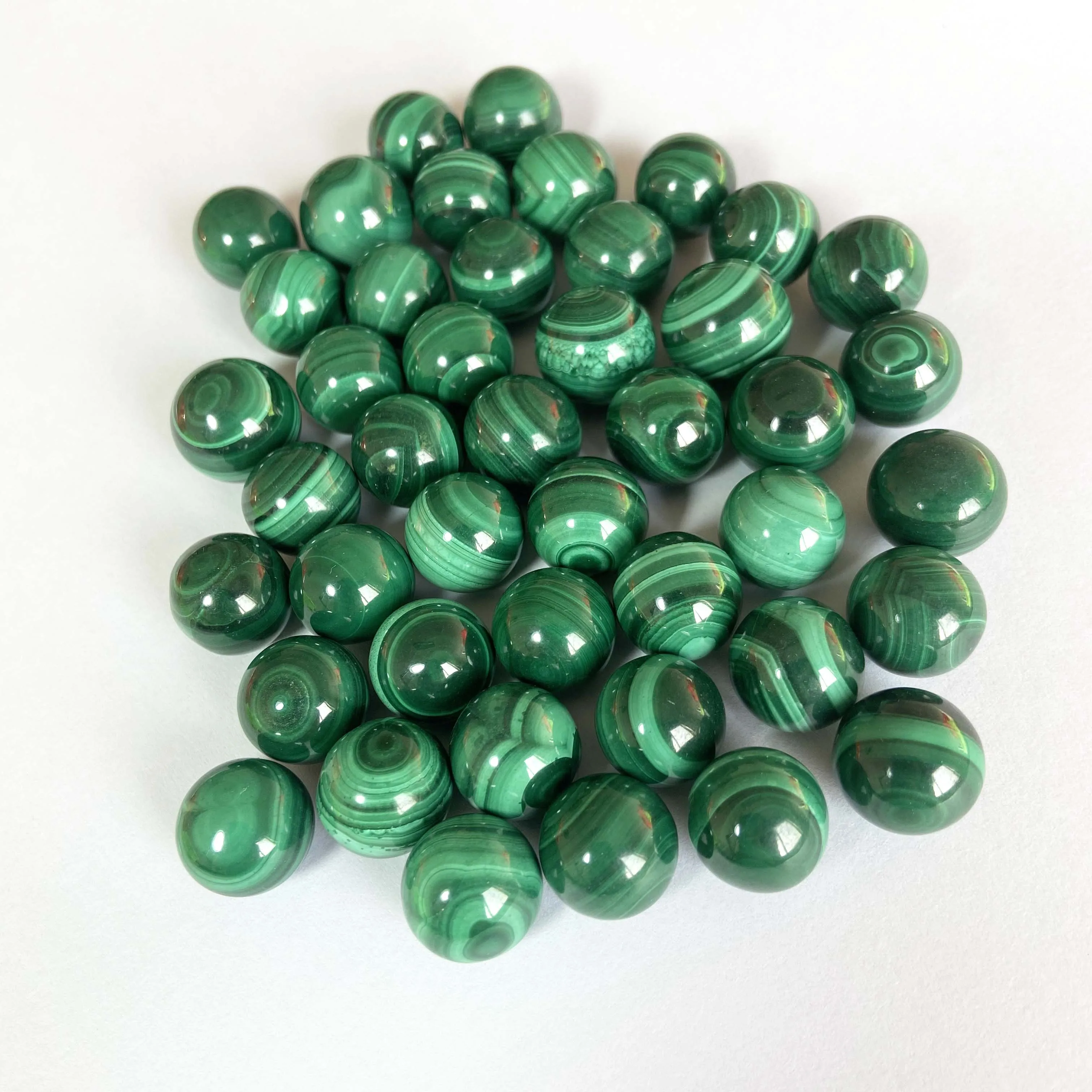 

Top Quality 10-20mm Malachite Stone Natural Crystal Sphere Small Size Green Quartz Ball For Healing Decoration