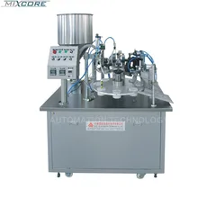 Горячая Распродажа FGF-5 нержавеющая сталь 50-200 мл кнопочный контроль машина для наполнения и запечатывания мягких труб