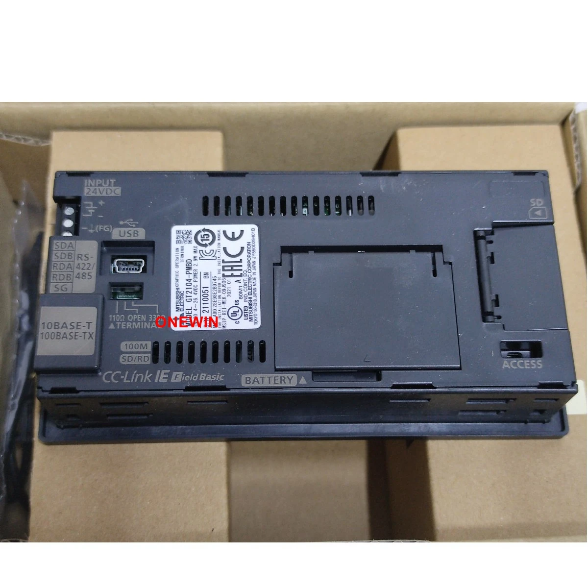 三菱電機 タッチパネル GT2104-PMBDS （初級編】三菱電機製