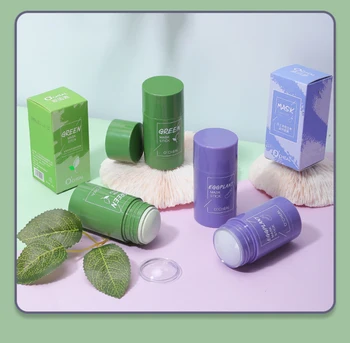 Green Tea Purifying Clay Stick Mask Anti-Acne Deep Cleansing Oil Control Beauty Moisturizing Skin Care Whitening Care Face TSLM1 3 Green Tea Purifying Clay Stick Mask Anti Acne Deep Cleansing Oil Control Beauty Moisturizing Skin