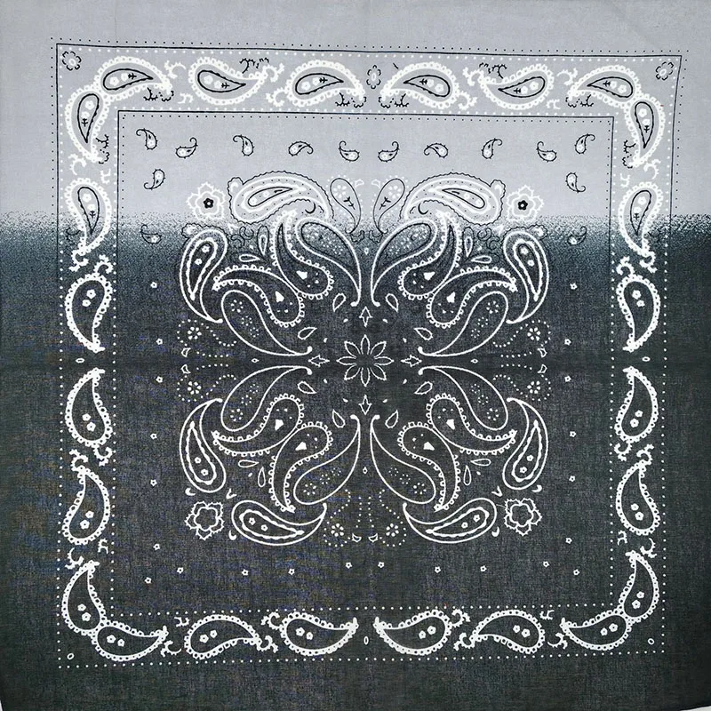 Hip Hop Cotton Scarf Bandana Gradient Square Headband for Women/Men/Boys/Girls cycling bandana bandana headscarf cotton bandana camouflage bandana motorcycle bandana multifunctional bandana bandana neck cover