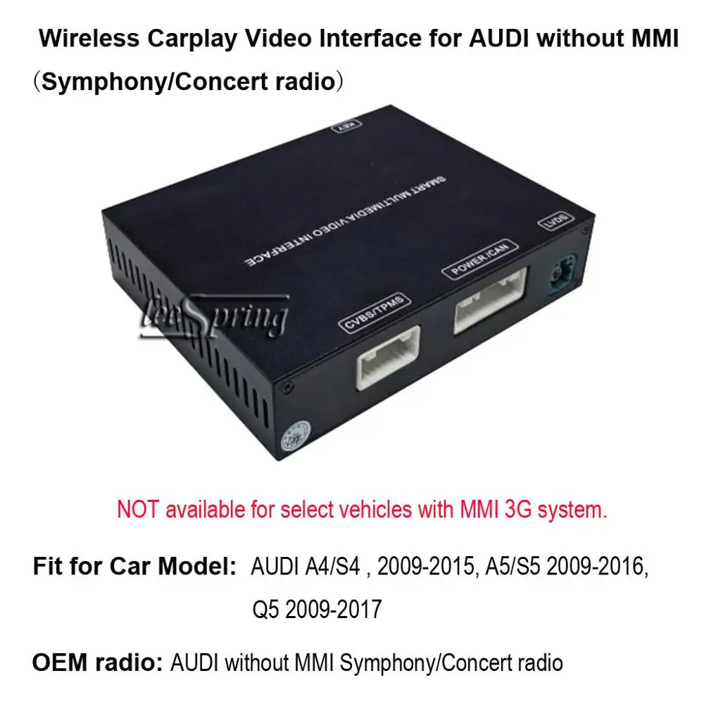 LHQ-AD320C-SYM Беспроводной видеоинтерфейс Carplay для AUDIA3-A8/S4/S5/Q3/Q5/Q7 - Цвет: LHQ-AD320C-SYM