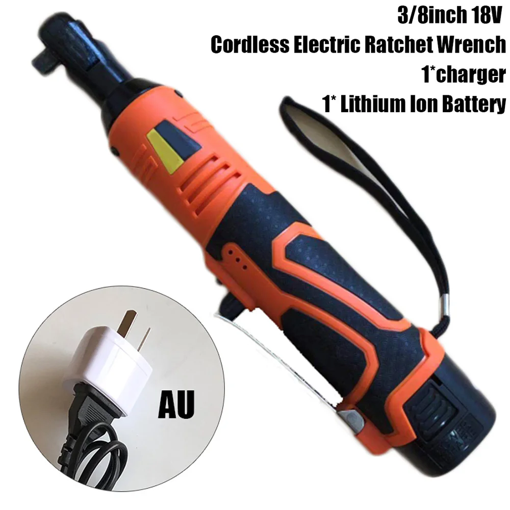 

3pcs/Set 3/8" Square Head Electric Cordless Wrench Battery Charger 230RPM Rotating Speed Power Tool Accessories