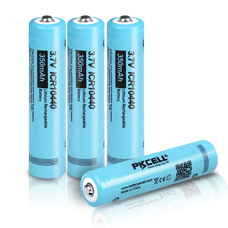 4Pcs Pkcell Icr Aaa Lithium Batterij 350Mah 3.7V Li Ion Aaa Oplaadbare Batterijen Knop Top Zaklamp Elektronische machine|rechargeable battery|battery rechargeablebattery rechargeable battery - AliExpress