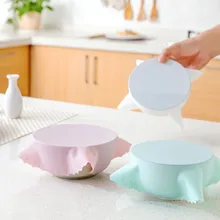 Крышка для емкостей силиконовая Пластиковая крышка для микроволновой печи холодильника миска для свежей еды уплотнение покрытие хранения еды Мода Горячая