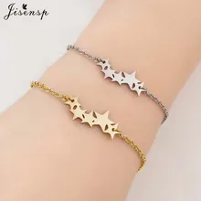 Jisensp корейский модный Звездный браслет для девочек украшение браслет из нержавеющей стали браслет с шармом дружба Femme Bijoux