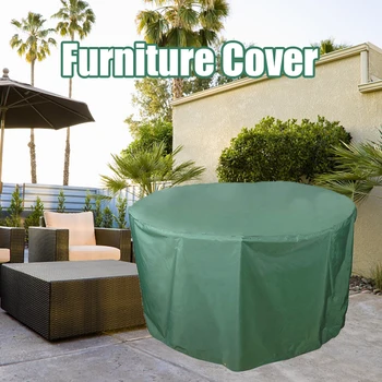 

Solid Round Household Furniture Cover Waterproof Protector Wear Resistant Dust Proof Reusable Outdoor Garden Anti UV Easy Clean