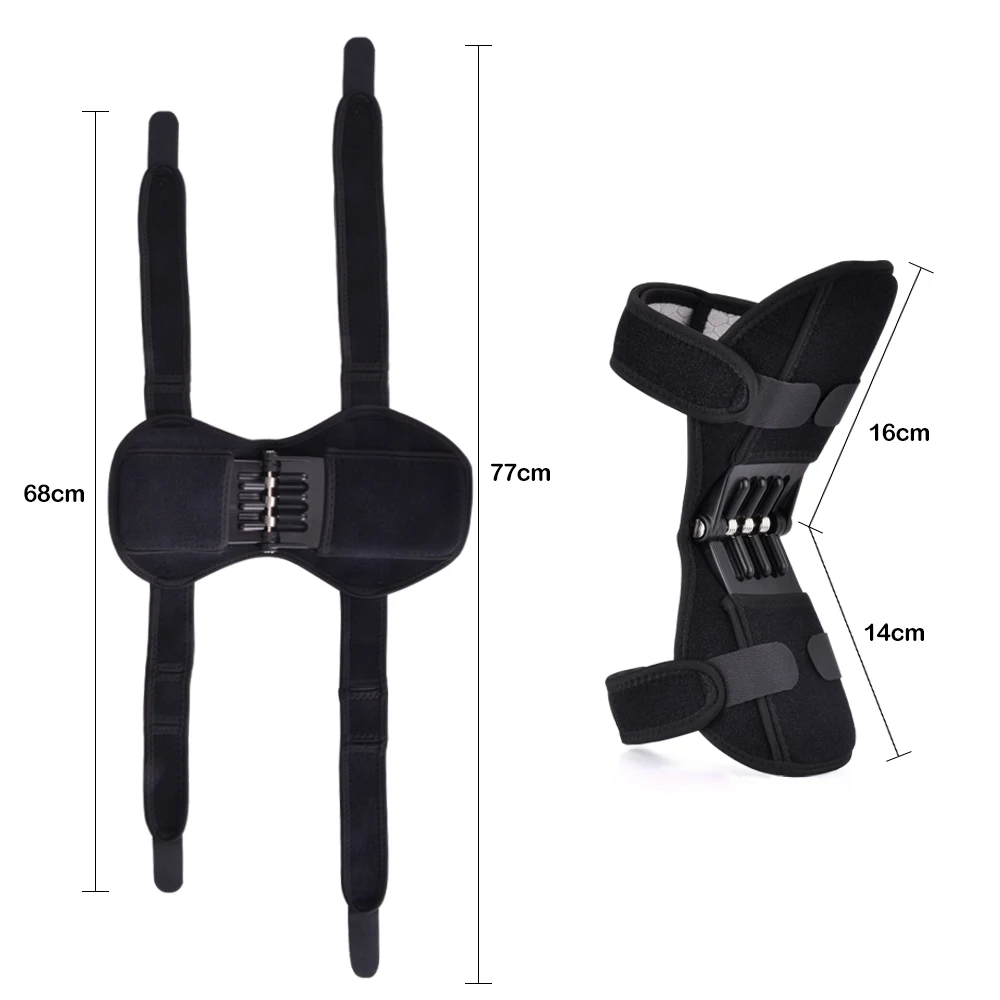 Поддержка суставов наколенники воздухопроницаемые Нескользящие силовые подтяжки наколенники мощная отскок Весна сила ходьба поддержка колена Защита ног