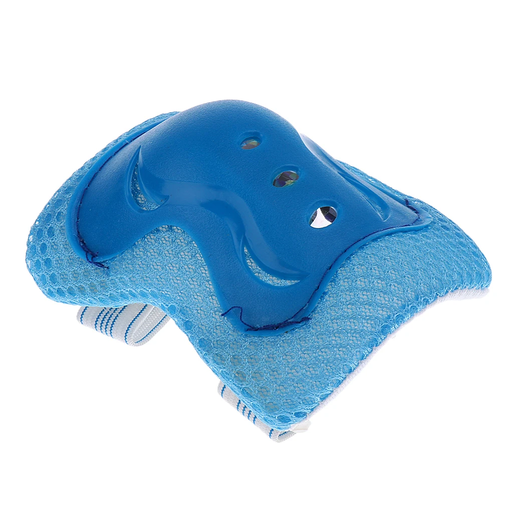 7 Pieces Kid Child Roller Skating Cycling Skateboard Scooter Helmet Knee Elbow Pad Wrist Guard Red/Blue/Pink