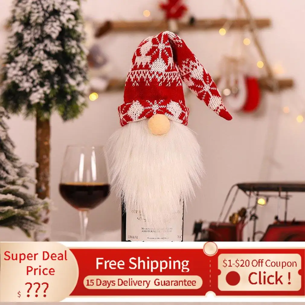 2022 Gauranteed Ship Days For Christmas Wine Bottle Cover New Year 2022 Gifts Navidad Christmas Decoration Adornos  De Navidad Navidad Новогодние Украшения 2022|Pendant & Drop Ornaments| -  Aliexpress