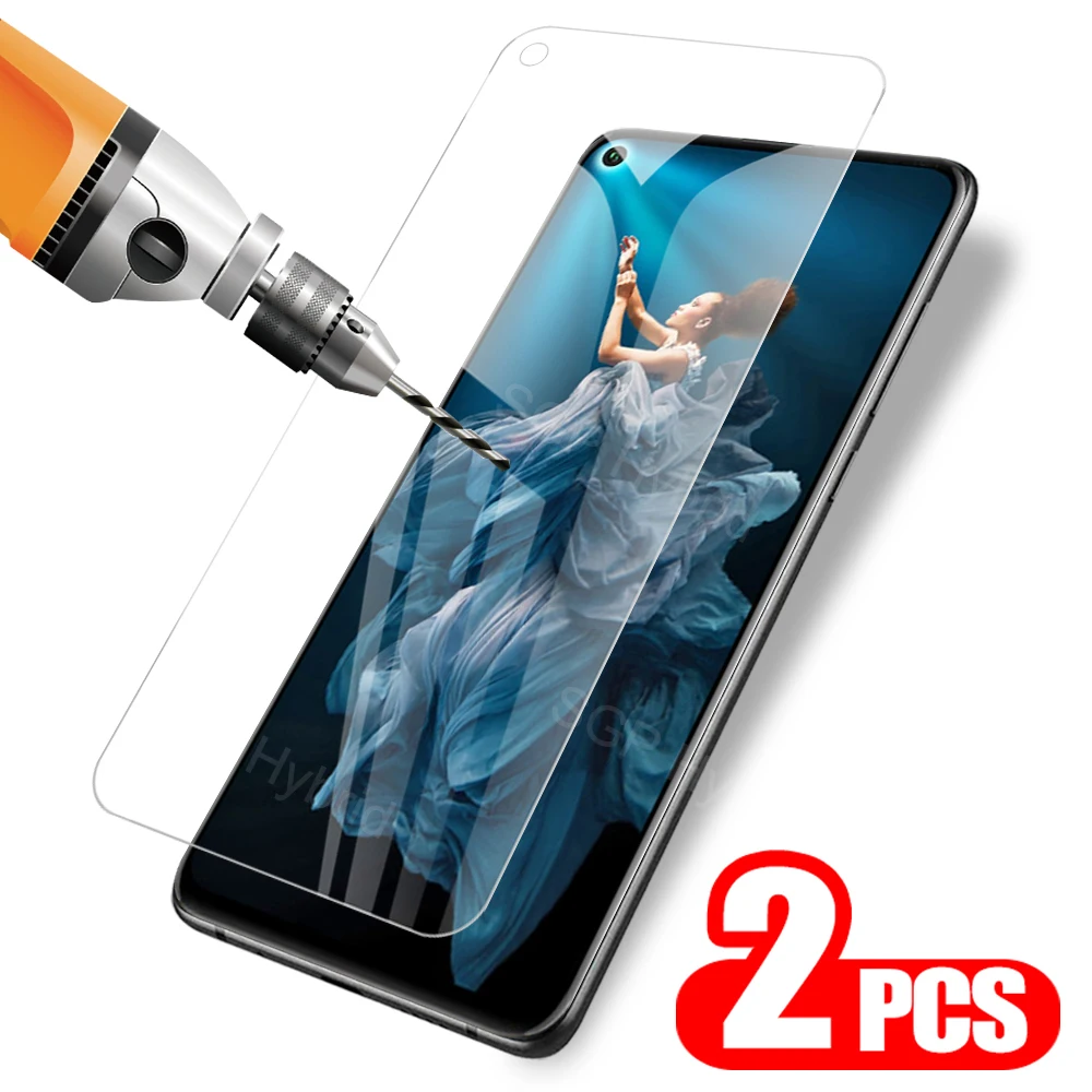 2 шт. закаленные очки HD для Huawei Honor 20 Защитная стеклянная пленка на защита экрана