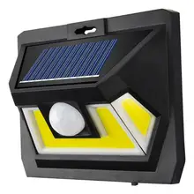 Прочный крыльцо огни тонкий дизайн 54LED COB солнечной энергии движения чувство светильник 3 стороны Светящиеся Открытый водонепроницаемый светильник