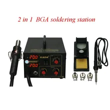 2 в 1 KADA 852D+ SMD ремонт системы BGA паяльная станция горячего воздуха пистолет и паяльник