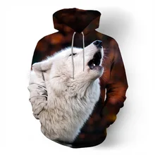 Najnowsza moda męska biały wilk zwierząt 3D drukowane bluzy z kapturem mężczyzn kobiet Shinning wzór wilka bluzy 3D bluza Harajuku tanie i dobre opinie Pełna Na co dzień Drukuj REGULAR Grube Poliester spandex NONE Hoodies Sweatshirts plus size hoodies 3d hoodie 2020 women men