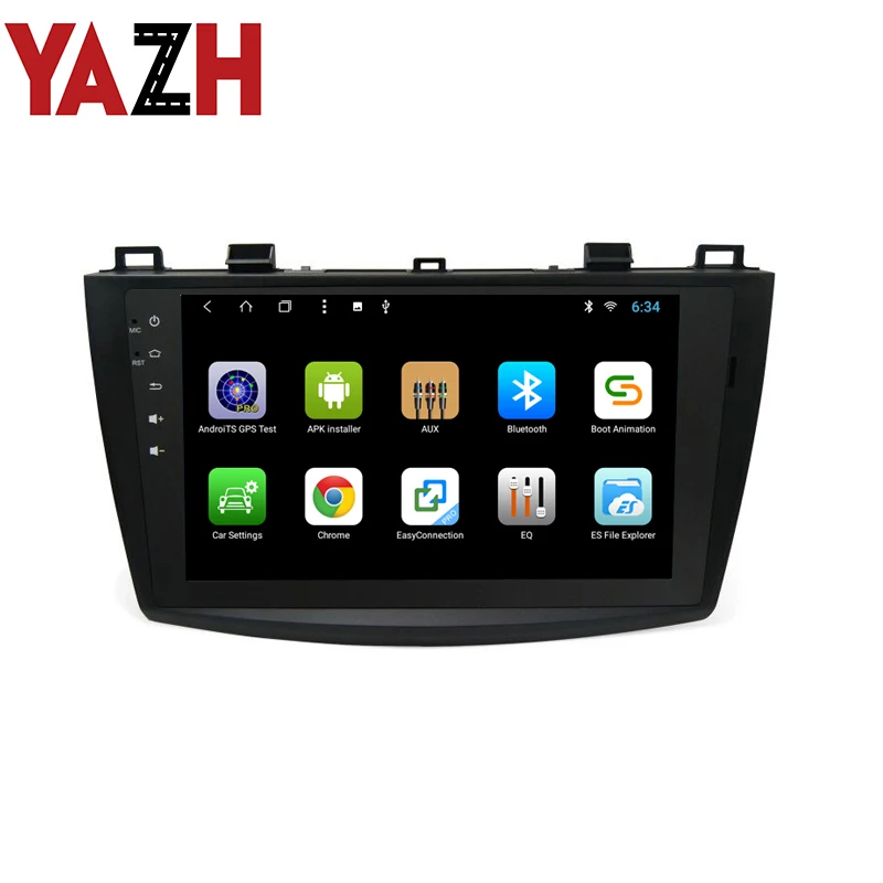 Система мультимедийная Автомобильная YAZH 1 Din Android 9 0 для MAZDA 3 2009 2010 2011 2012 GPS