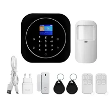 IOS Android APP беспроводная домашняя безопасность wifi GSM сигнализация домофон пульт дистанционного управления Автонабор сигнализация для дома