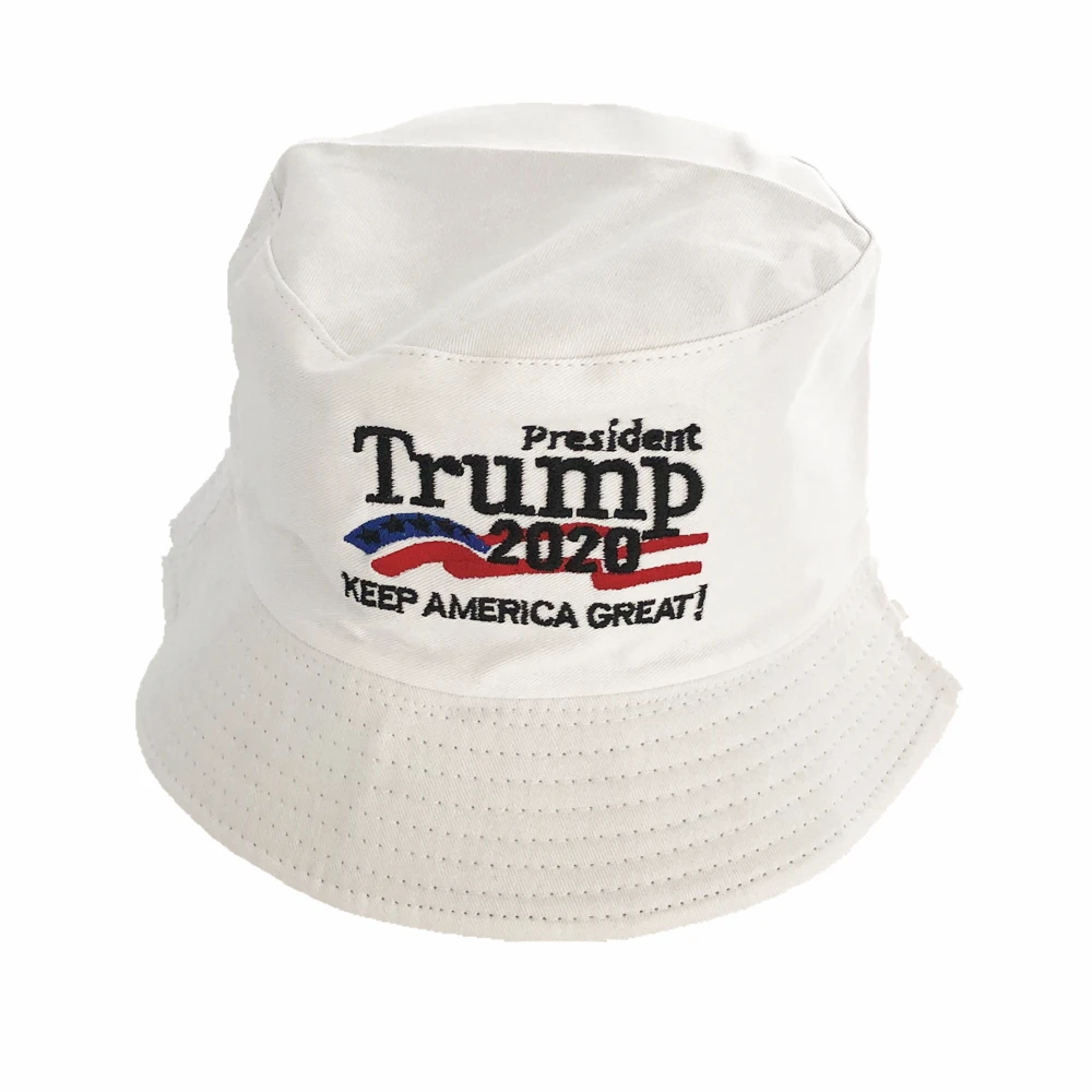 Unisex Outdoor HOT Trump 2020 Keep America Great Again Hat Red White Bucket Hat Printing Fisherman Cap gorras