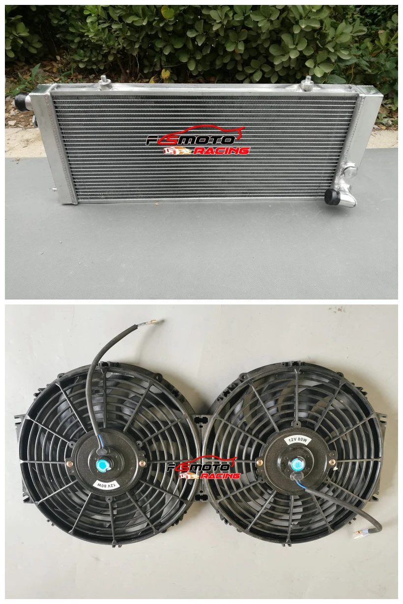 Radiatore In Alluminio + Raffreddamento Ventola Per 93 92 91 90 Peugeot 205 Gti 1.6 / 1.9 E 1.8 Diesel Manuale Mt 1984-1994