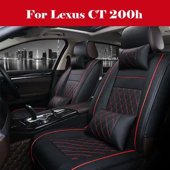 

Luxury 5-seats Car Seat Cover SUV sedan Full Set Thicken Cushions Protector PU Leather For Lexus CT 200h