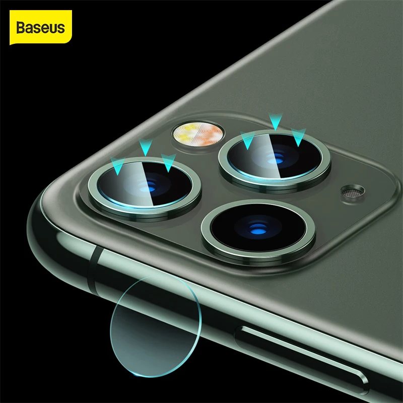 Baseus 2 шт. 0 15 мм пленка для объектива iPhone 11 Pro Max прозрачная ультратонкая стеклянная