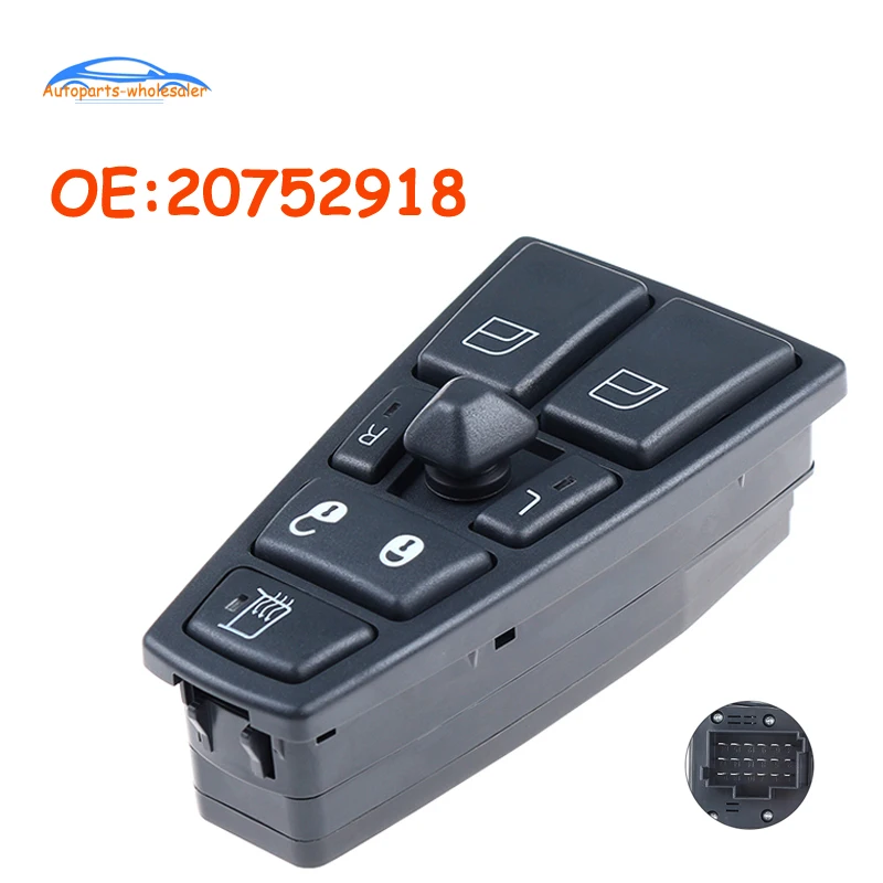Автомобильный 20752918 для Volvo FH12 FM12 FM9 FH FM VNL автомобильный оконный переключатель 20953592 20455317 20452017 21354601 21277587 20568857 21543897
