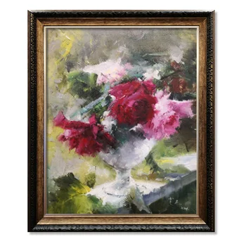 

Impressionist handpaint flower oil painting living room bedroom dining room porch corridor decoration