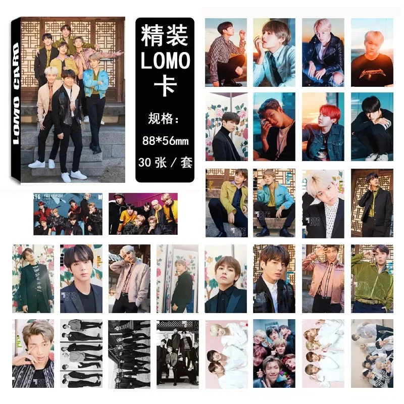 13 30 шт./компл. южнокорейская группа Kpop Bangtan мальчиков плакат новая карта душа PERSONA ломо карты открытки картина веер подарок - Цвет: 13