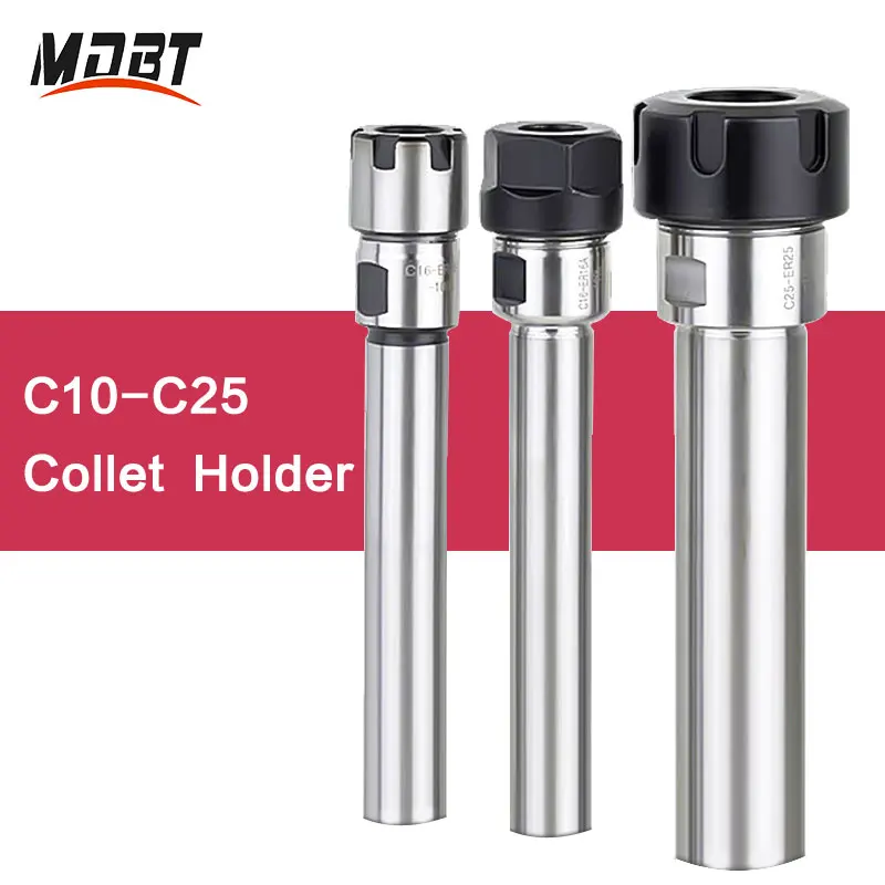 Держатель цангового патрона C8 C10 C12 C16 C20 ER8 ER11 ER16 ER20 держатель с прямым хвостовиком