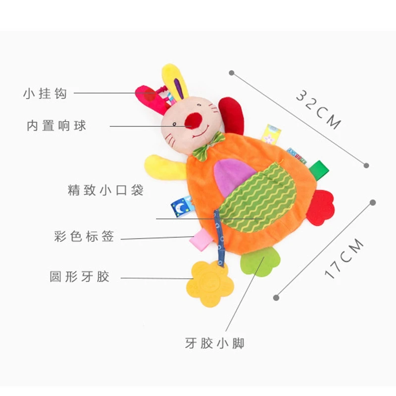 Детские погремушки, переносная кровать, кролик, мягкая игрушка, плюшевая кукла-животное, детские игрушки 0-12 месяцев, кровать, коляска, развивающая детская игрушка для детей